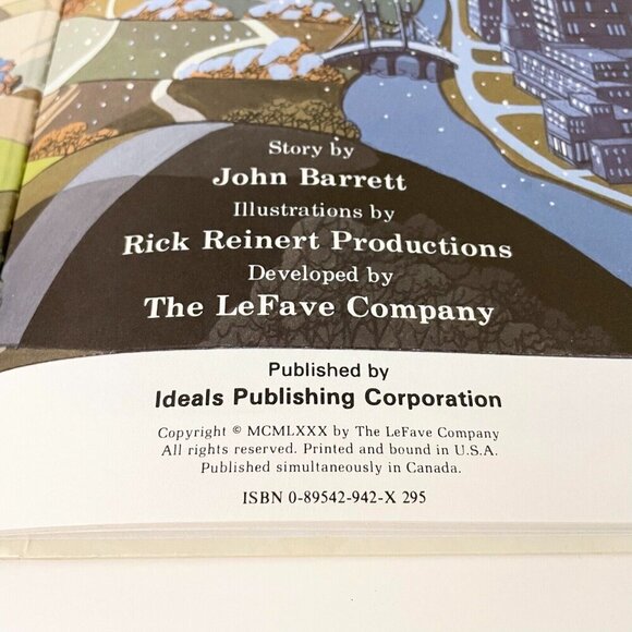 Vintage 1980 The Bear Who Slept Through Christmas by John Barrett Hardcover Book - Picture 13 of 16